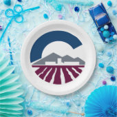 Flagge von Chandler, Arizona Pappteller (Party)