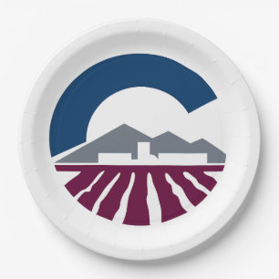 Flagge von Chandler, Arizona Pappteller