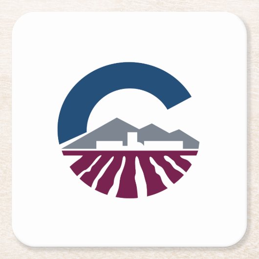 Flagge von Chandler, Arizona Rechteckiger Pappuntersetzer (Vorderseite)