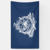 Flagge von Charleston (South Carolina) Banner (Vertikal)