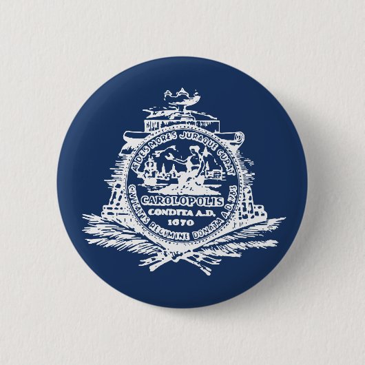 Flagge von Charleston, South Carolina Button (Vorderseite)