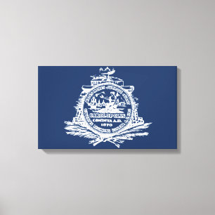 Flagge von Charleston (South Carolina) Leinwanddruck