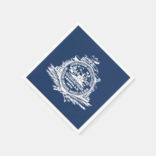 Flagge von Charleston, South Carolina Napkins Serviette (Ecke)