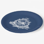 Flagge von Charleston (South Carolina) Pappteller (Schrägansicht)