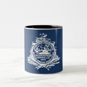 Flagge von Charleston (South Carolina) Zweifarbige Tasse