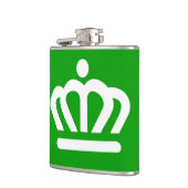 Flagge von Charlotte, North Carolina Flachmann (Links)