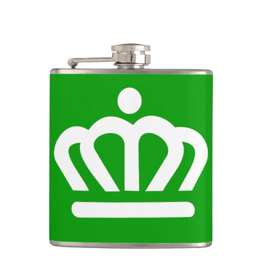 Flagge von Charlotte, North Carolina Flachmann (Vorderseite)