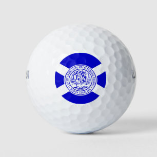Flagge von Charlotte, North Carolina  Golfball