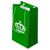 Flagge von Charlotte, North Carolina Kleine Geschenktüte (Rückseite Schrägansicht)