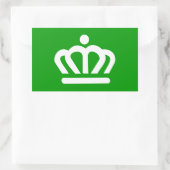 Flagge von Charlotte, North Carolina Rechteckiger Aufkleber (Tasche)