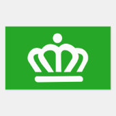 Flagge von Charlotte, North Carolina Rechteckiger Aufkleber (Vorderseite)