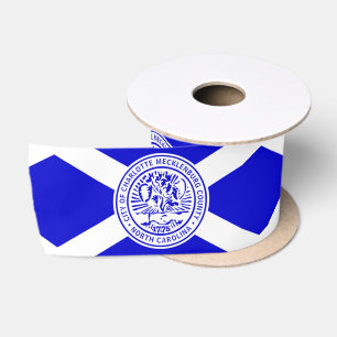 Flagge von Charlotte, North Carolina Satinband