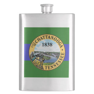 Flagge von Chattanooga, Tennessee Flask Flachmann