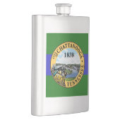 Flagge von Chattanooga, Tennessee Flask Flachmann (Rechts)