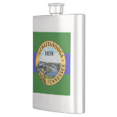 Flagge von Chattanooga, Tennessee Flask Flachmann (Links)