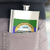 Flagge von Chattanooga, Tennessee Flask Flachmann (Beispiel)