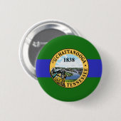 Flagge von Chattanooga, Tennessee Knopf Button (Vorne & Hinten)