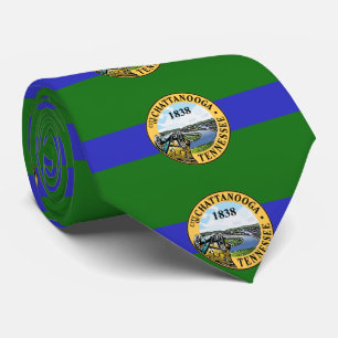 Flagge von Chattanooga, Tennessee Krawatte