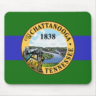Flagge von Chattanooga (Tennessee) Mousepad