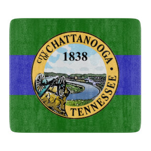 Flagge von Chattanooga (Tennessee) Schneidebrett