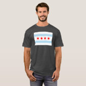 Flagge von Chicago Blizzard Blue T-Shirt (Vorne ganz)
