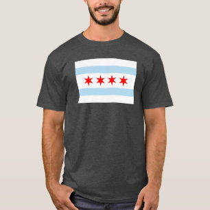 Flagge von Chicago Blizzard Blue T-Shirt