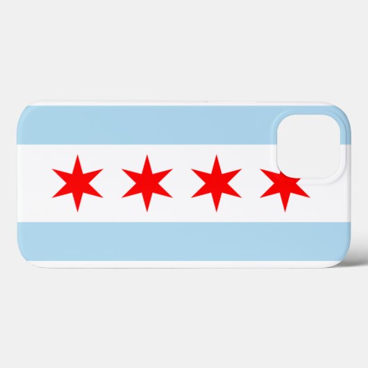 Flagge von Chicago Case-Mate iPhone Hülle (Rückseite (Horizontal))