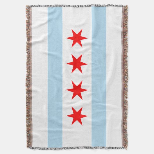 Flagge von Chicago Decke (Vorderseite Vertikal)