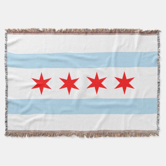 Flagge von Chicago Decke (Vorderseite)