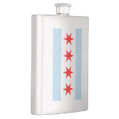 Flagge von Chicago Flachmann (Rechts)