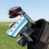 Flagge von Chicago Golf Headcover (In Situ)