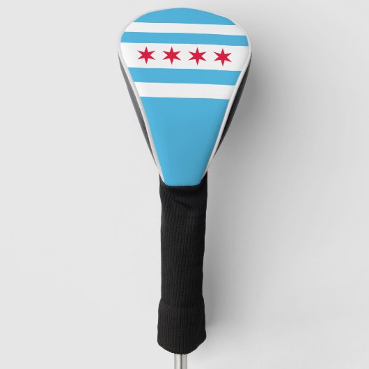 Flagge von Chicago Golf Headcover (Vorderseite)