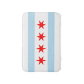 Flagge von Chicago, Illinois Badezimmer-Matte Badematte (Vorderseite Vertikal)