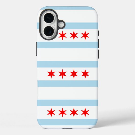Flagge von Chicago, Illinois Case-Mate iPhone Hülle (Rückseite)