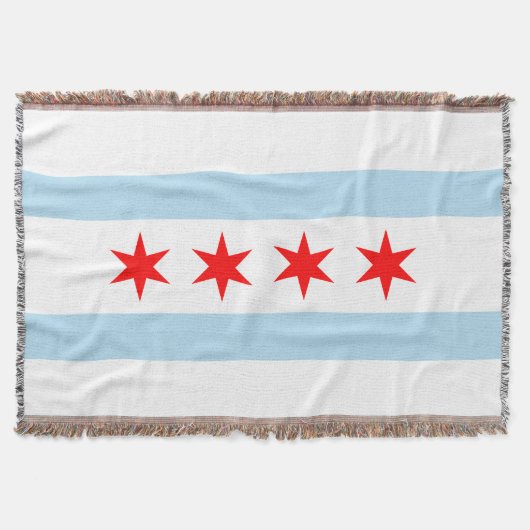 Flagge von Chicago, Illinois Decke (Vorderseite)