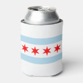 Flagge von Chicago, Illinois Dosenkühler (Kanne Vorderseite)