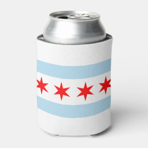 Flagge von Chicago, Illinois Dosenkühler