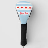 Flagge von Chicago, Illinois Golf Head Cover Golf Headcover (Vorderseite)