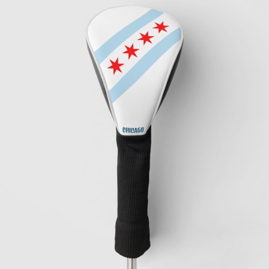 Flagge von Chicago, Illinois Golf Headcover (Vorderseite)