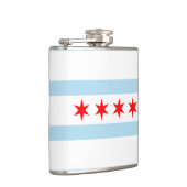 Flagge von Chicago, Illinois Hip Flask Flachmann (Rechts)