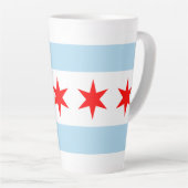 Flagge von Chicago, Illinois Milchtasse (Rechte Ecke)