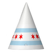 Flagge von Chicago, Illinois-Party-Hut Partyhütchen (Links)