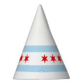 Flagge von Chicago, Illinois-Party-Hut Partyhütchen (Rechts)