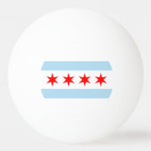 Flagge von Chicago, Illinois Ping-Pong Ball (Rückseite)