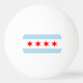 Flagge von Chicago, Illinois Ping-Pong Ball (Rückseite)