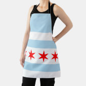 Flagge von Chicago, Illinois Schürze (InSitu)