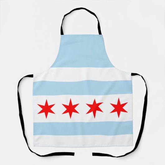 Flagge von Chicago, Illinois Schürze (Vorderseite)
