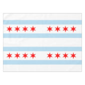 Flagge von Chicago, Illinois Tablecloth Tischdecke (Vorderseite (Horizontal))