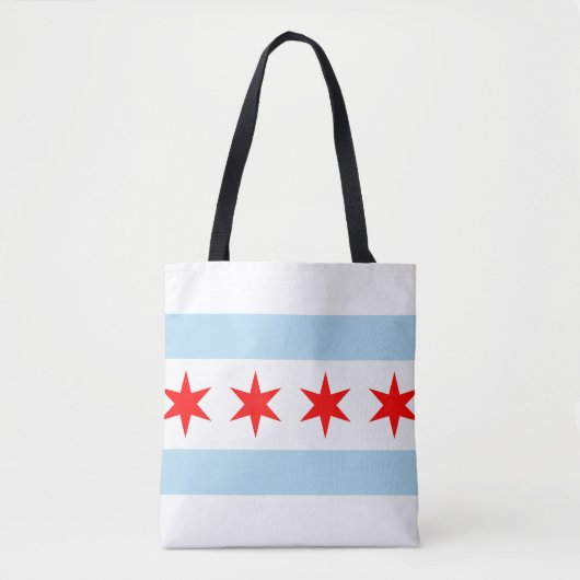 Flagge von Chicago, Illinois Tasche (Vorderseite)
