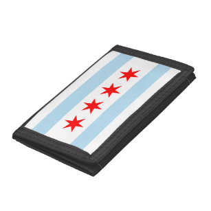 Flagge von Chicago, Illinois Tri-fold Geldbeutel